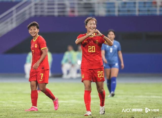 蒙古女足锋线形成火力，大比分击败对手